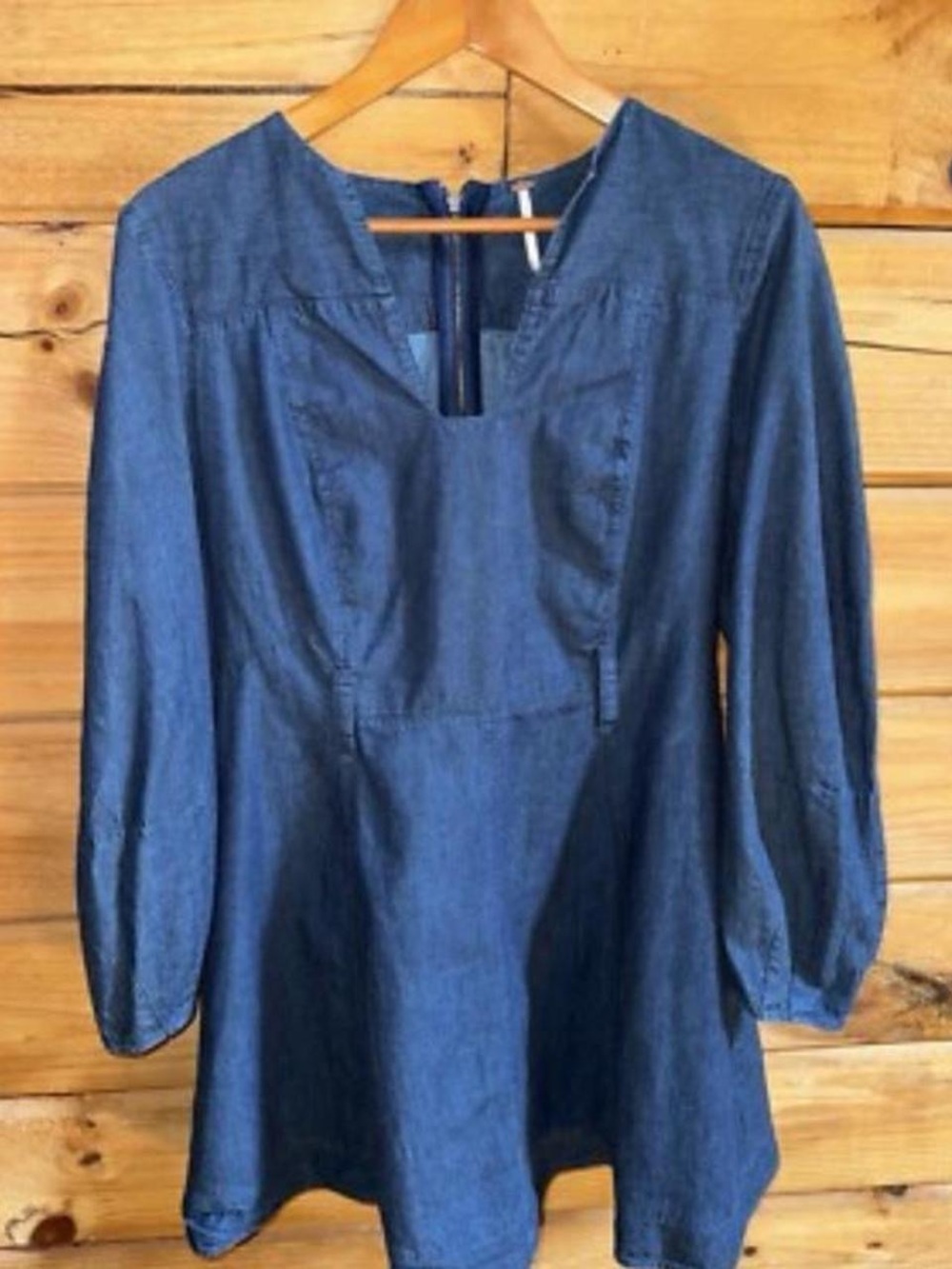 Free People Karmen Mini Denim Dress Dark Blue Women’s Sz small